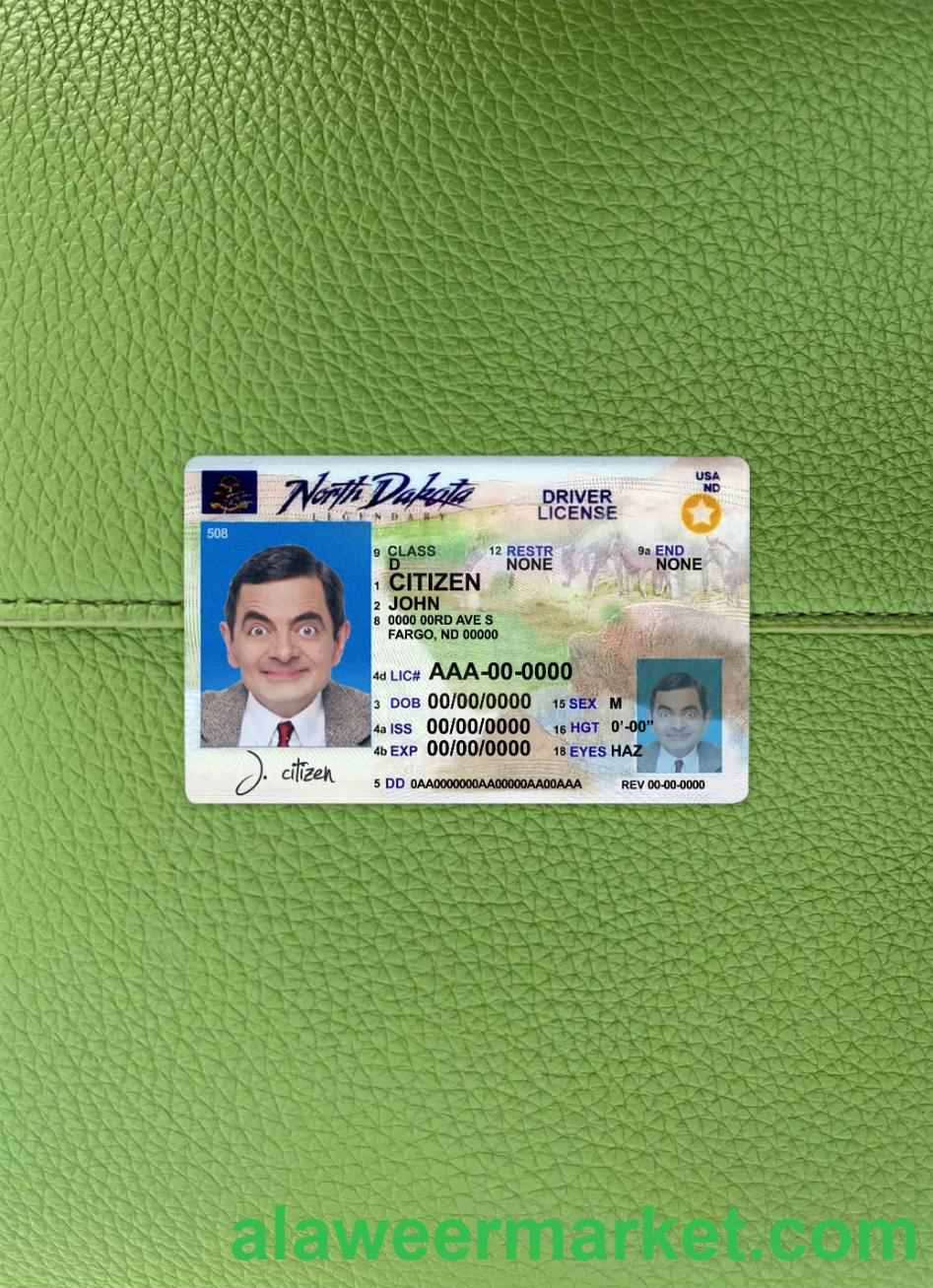 USA North Dakota DL 2020 - present photolook FRONT